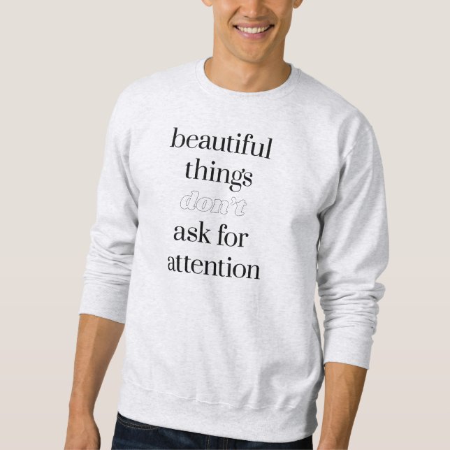 Schöne Dinge Herren Basic Sweatshirt (Vorderseite)