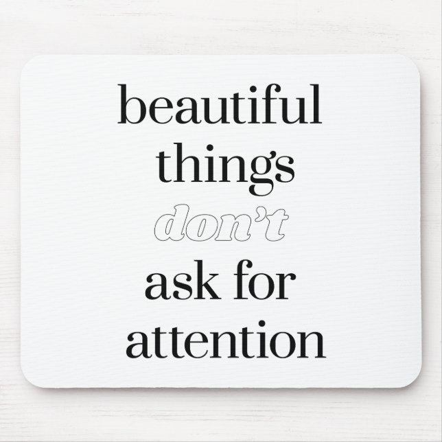 Schöne Dinge Maus Pad Mousepad (Vorne)