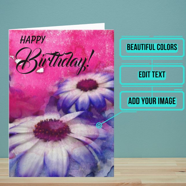 Schöne Dinge Wasserfarbe Geburtstag Karte (This beautiful watercolor card is for the loved one whom you want to give a very special card to. )
