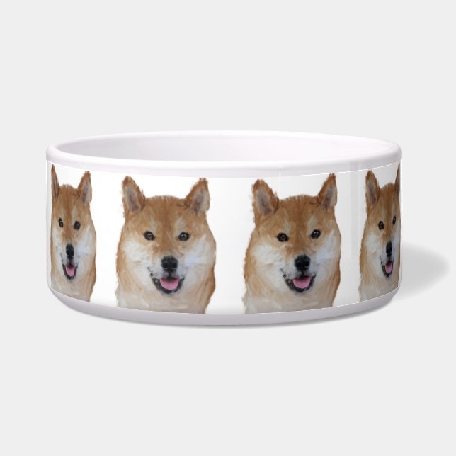 Schöne Dog Bowl - Shiba Inu Napf (Vorderseite)