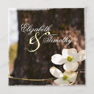 Schöne Dogwood Hochzeit Einladung