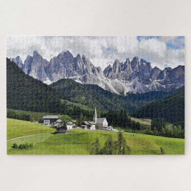 Schöne Dolomitenlandschaft Puzzle (Horizontal)
