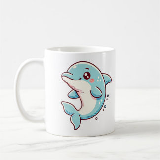 Schöne Dolphin mit Meeresblick Kaffeetasse