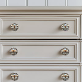 Schöne Dragonfly Gems Gold Mutter von Pearl Keramikknauf