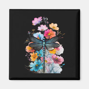 Schöne Dragonfly Kunst, Dichtung und Musik Magnet