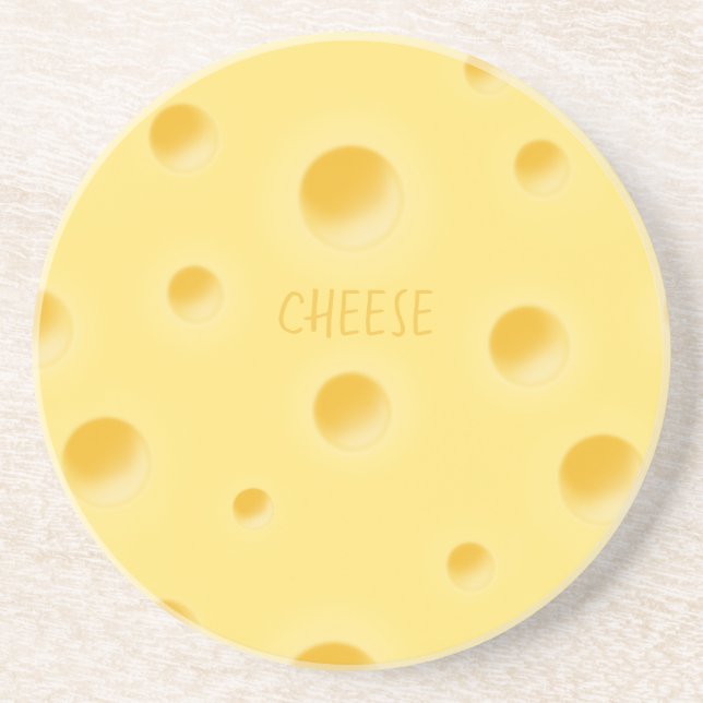 Schöne Dreamy Swiss Cheese Personalizable Getränkeuntersetzer (Vorne)