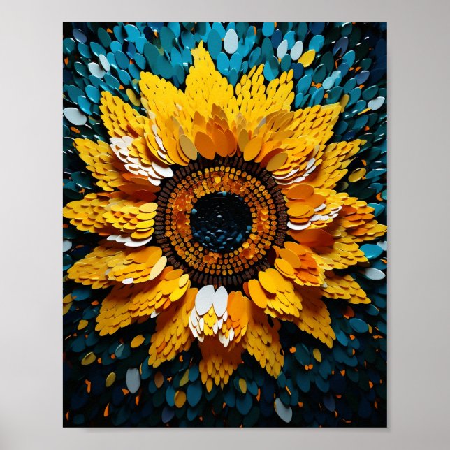 Schöne Dünen-Sonnenblume Poster (Vorne)