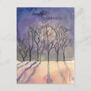 Schöne Dunkelheit Postkarte