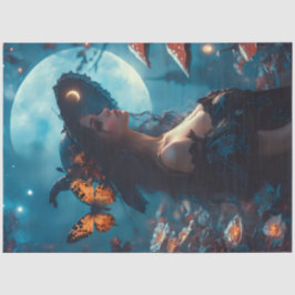 Schöne Dunkelhexe Seidenpapier