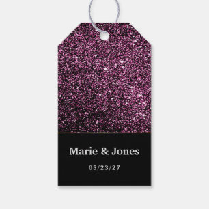 schöne dunkle Glitzer Glitzern Geschenkanhänger