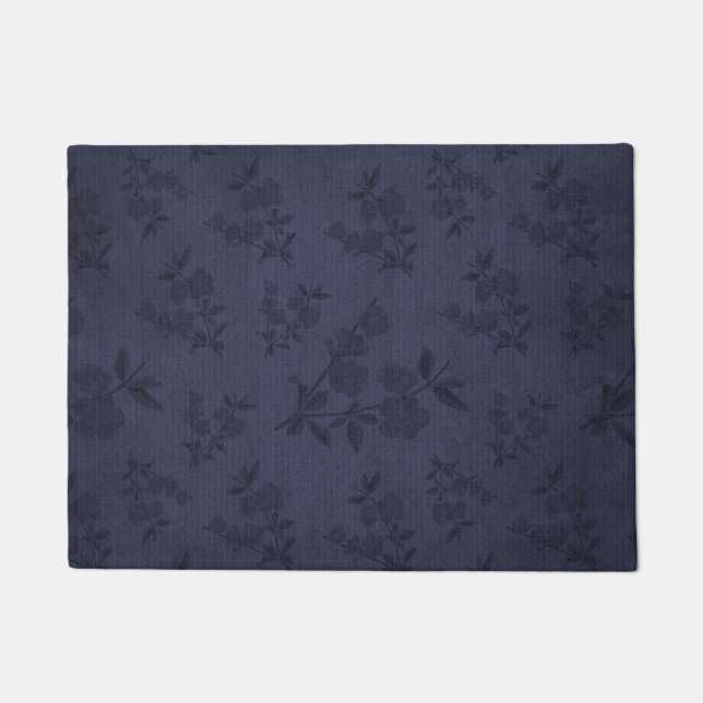 Schöne dunkle Goth viktorianische Vintage Tapete Fußmatte (Vorderseite)