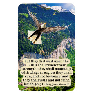 Schöne Eagle-Schrift Magnet Isaiah 40:31