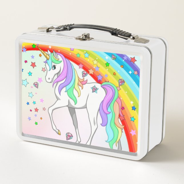 Schöne Einhorn Lunch Box (Vorderseite)