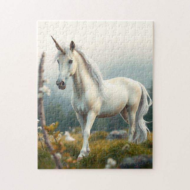 Schöne Einhorn Puzzle (Vertikal)