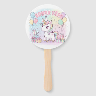 Schöne Einhornparty Fächer