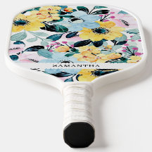 Schöne, einzigartige blaue und gelbe Blumen