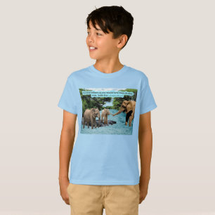 Schöne Elefantenschrift Luke 6:31 T-Shirt