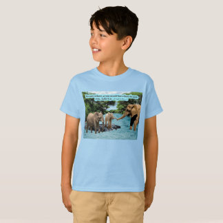 Schöne Elefantenschrift Luke 6:31 T-Shirt