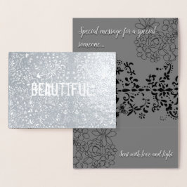 Schöne Elegance Folienkarte