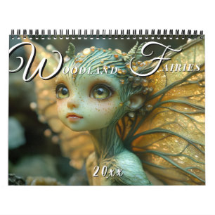 Schöne Elegant Woodland Fairies Kalender