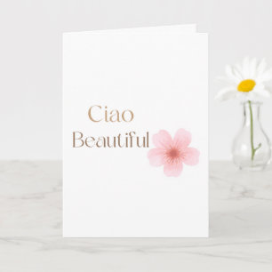 Schöne, elegante Blumengeschenkkarte Karte