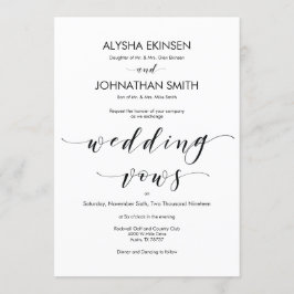 Schöne elegante Einladung zur Ehe