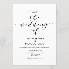 Schöne elegante Einladungs-Karte für Hochzeiten Einladung