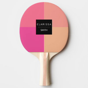 Schöne elegante, farbenfrohe geometrische Kombina Tischtennis Schläger