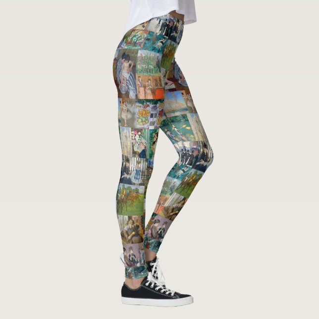 Schöne Elegante Impressionistische Kunst Leggings (Rechts)