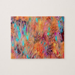 Schöne elegante Jewel Tones Nahtloses Muster Puzzle