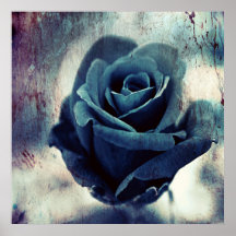 Schöne Elegante Magical Artistic Blue Rose