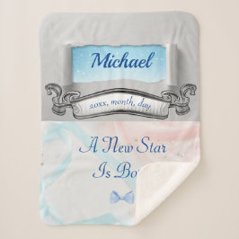 Schöne Elegante Pastelfarben Sherpadecke