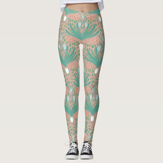 Schöne, elegante und fette Schneefälle Leggings (Vorderseite)