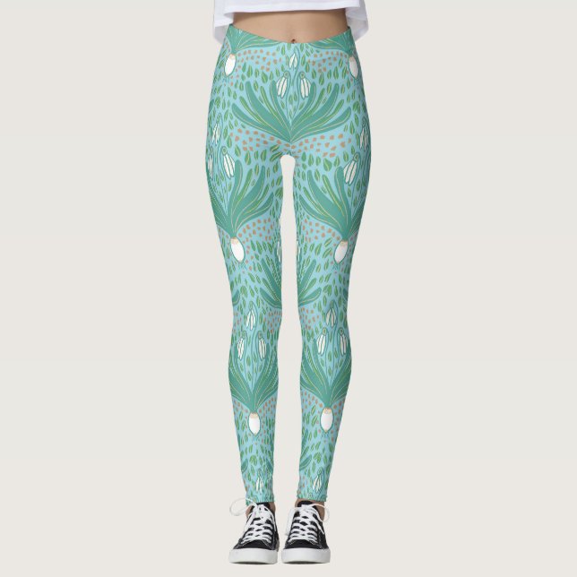 Schöne, elegante und fette Schneefälle Leggings (Vorderseite)