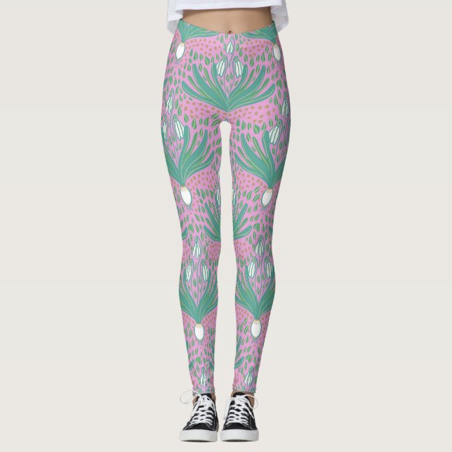 Schöne, elegante und fette Schneefälle Leggings (Vorderseite)