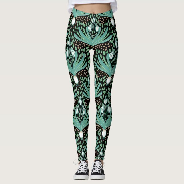 Schöne, elegante und fette Schneefälle Leggings (Vorderseite)
