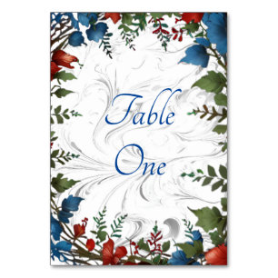 Schöne, elegante und skurrile Dekoration zum Thema Tischnummer