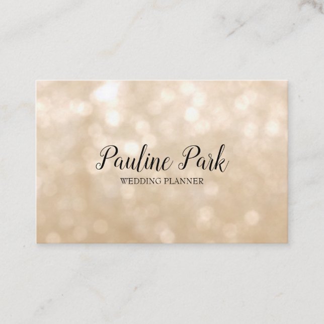 Schöne elegante Visitenkarte mit bokeh (Vorderseite)