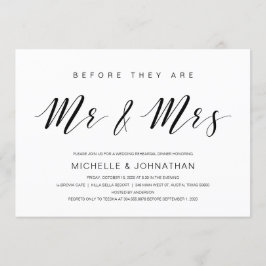 Schöne Eleganz, Schwarze Schrift, Probe Dinner Einladung