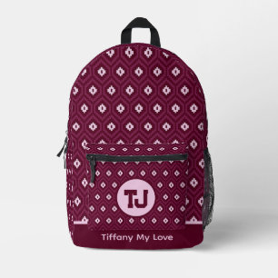 Schöne Elementarschülerwohnung Retro Backpa Bedruckter Rucksack