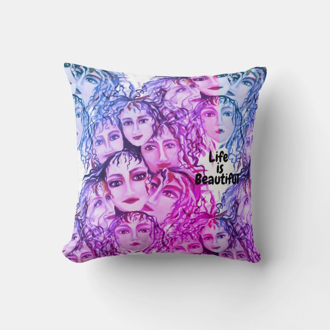 Schöne emotionale Inspiration Party Time Kissen (Vorderseite)