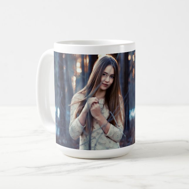 Schöne Engel Kunst Keramik Kaffeetasse | Fantasy A (Vorderseite Links)