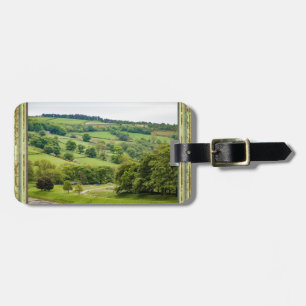 Schöne englische Landschaft Yorkshire Dales Gepäckanhänger