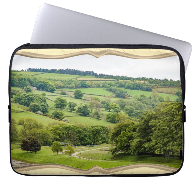 Schöne englische Landschaft Yorkshire Dales Laptopschutzhülle (Vorderseite)