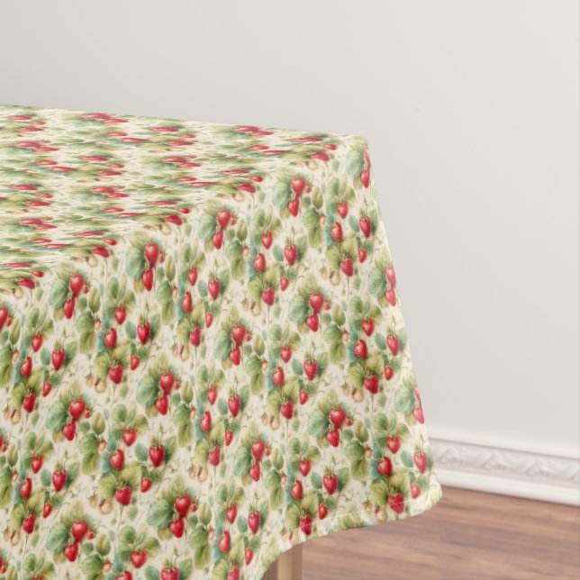 Schöne Erdbeeren Tischdecke (Beispiel)