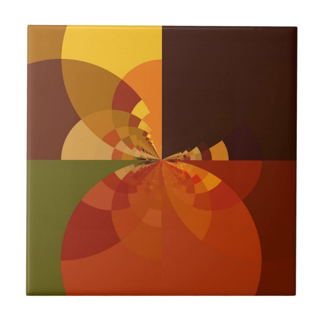 Schöne Erde Abstract Art Print Fliese (Vorderseite)