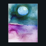 Schöne Erdmalerei in Aquarell Feiertagspostkarte<br><div class="desc">Schöne Erde Postkarte</div>