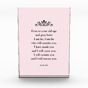 Schöne ermutigende Bibel Verse Isaiah Fotoblock