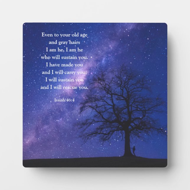 Schöne ermutigende Bibel Verse Isaiah Fotoplatte (Vorderseite)