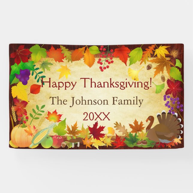 Schöne Erntedank Harvest Banner (Horizontal)